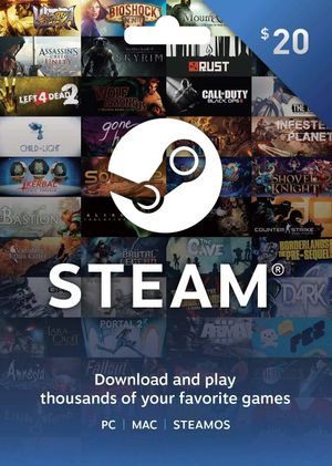 Imagen de GIFT CARD STEAM 20$